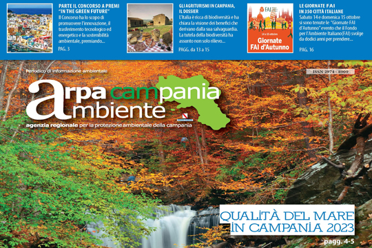 E' on-line il nuovo numero del magazine "Arpacampania Ambiente" - ottobre 2023