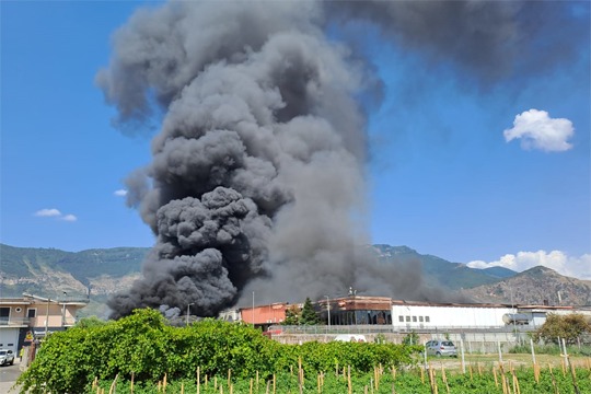 Incendio di Striano del 23 luglio, concentrazioni diossine sotto valore di riferimento