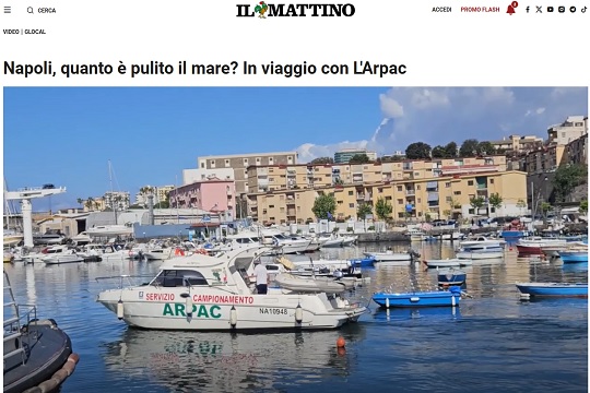 Quanto è pulito il mare a Pietrarsa? Una mattinata con la squadra  dell’U.O. Mare -  video