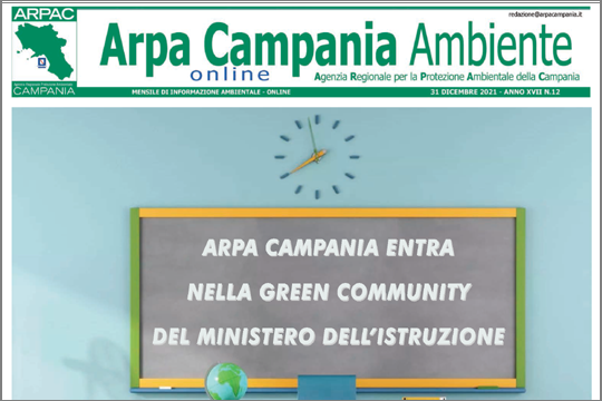 Magazine "Arpa Campania Ambiente", edizione del 31 dicembre 2021